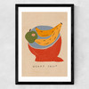 Wonky Fruit Medium Black Frame