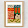 Amongst The Flowers Wide Oak Frame