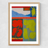 Landscape And Flower Medium Oak Frame