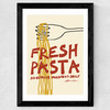 Fresh Pasta Handmade Wide Black Frame