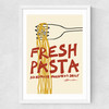 Fresh Pasta Handmade Medium White Frame