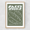 Baked Goods Narrow Oak Frame
