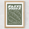 Baked Goods Wide Oak Frame