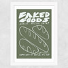 Baked Goods Wide White Frame