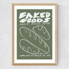 Baked Goods Medium Oak Frame