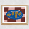 Olive Dinner Wide Oak Frame