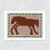 Abstract Horse Unframed Print