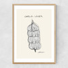 Garlic Lover Narrow Oak Frame