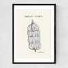 Garlic Lover Narrow Black Frame
