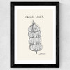 Garlic Lover Wide Black Frame