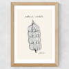 Garlic Lover Wide Oak Frame