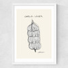 Garlic Lover Medium White Frame