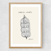 Garlic Lover Medium Oak Frame