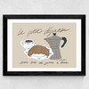 Le Petit Dejeuner Wide Black Frame