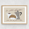 Le Petit Dejeuner Medium Oak Frame