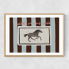 Let 'Em Run Wild Narrow Oak Frame