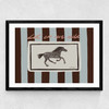 Let 'Em Run Wild Medium Black Frame