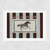 Let 'Em Run Wild Narrow White Frame