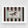 Let 'Em Run Wild Medium White Frame