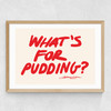 What's for Pudding Medium Oak Frame