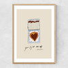 You Light Me Narrow Oak Frame