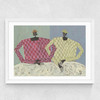 Opposites Medium White Frame