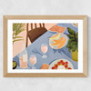 Lunch In The Garden Wide Oak Frame