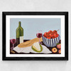 Picnic In The Dordogne Wide Black Frame