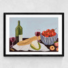 Picnic In The Dordogne Medium Black Frame