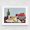 Picnic In The Dordogne Medium White Frame