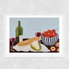 Picnic In The Dordogne Narrow White Frame