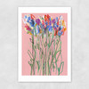 Pink Flowers Unframed Print
