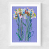 Lilac Flowers Medium White Frame
