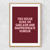 This House (Plum) Narrow Oak Frame