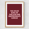 This House (Plum) Medium Oak Frame