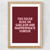 This House (Plum) Wide Oak Frame