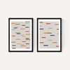 Floating Stripes Diptych