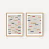 Floating Stripes Diptych