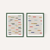 Floating Stripes Diptych
