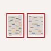 Floating Stripes Diptych