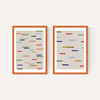 Floating Stripes Diptych