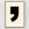 Big Comma Wide Oak Frame