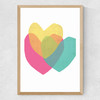 Bright Hearts Medium Oak Frame