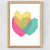 Bright Hearts Wide Oak Frame