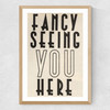 Fancy Seeing You Here Medium Oak Frame