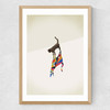 Cat 2 by Jason Ratliff Medium Oak Frame