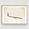 Old Lady by Jason Ratliff Medium Oak Frame
