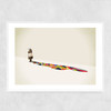 Old Lady by Jason Ratliff Narrow White Frame