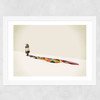 Old Lady by Jason Ratliff Wide White Frame