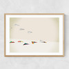 Paper Planes by Jason Ratliff Narrow Oak Frame